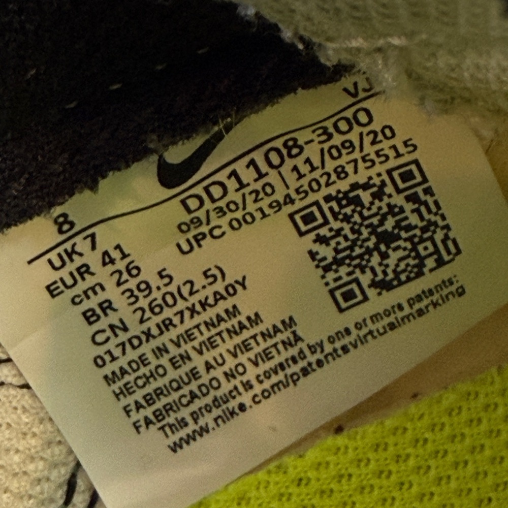 Nike Challenger OG DD1108300 Canvas Recycled Waffle Mean Green Mens Size 8 - Picture 9 of 9